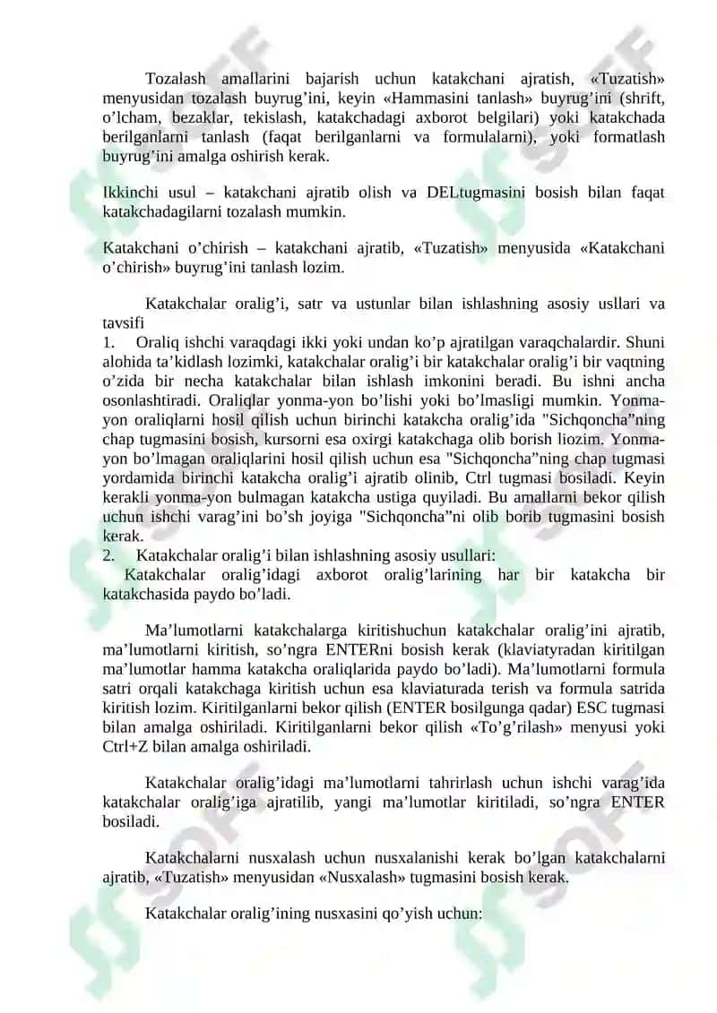 Elektron hujjatlar ustida ishlash 7