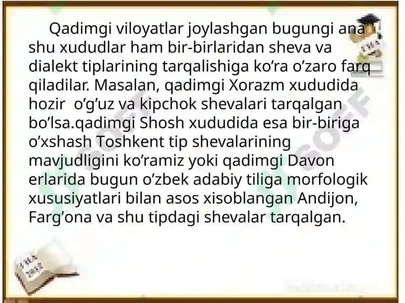 O'zbek shevalarining tarqalish hududlari 7