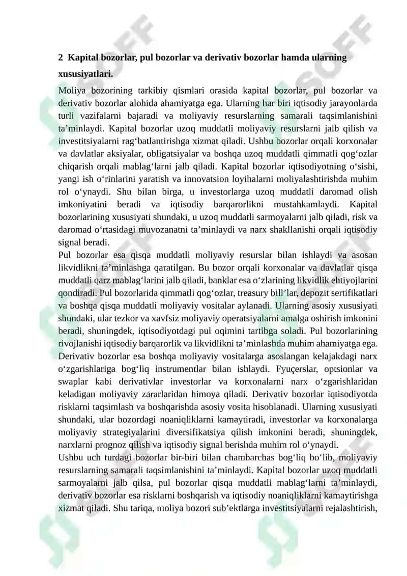 Moliya Bozorlari Rivojlanishning Tendensiyalari 7