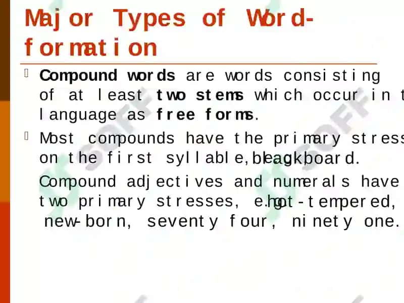 THE WORD-FORMING SYSTEM OF ENGLISH 7