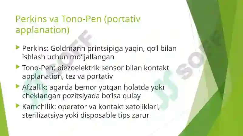 Ko‘z ichki bosimini baholash — Innovatsion usullar 7