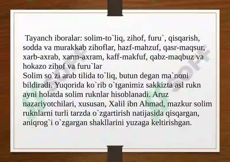 RUKNLAR VA ULARNING TARKIBI 7