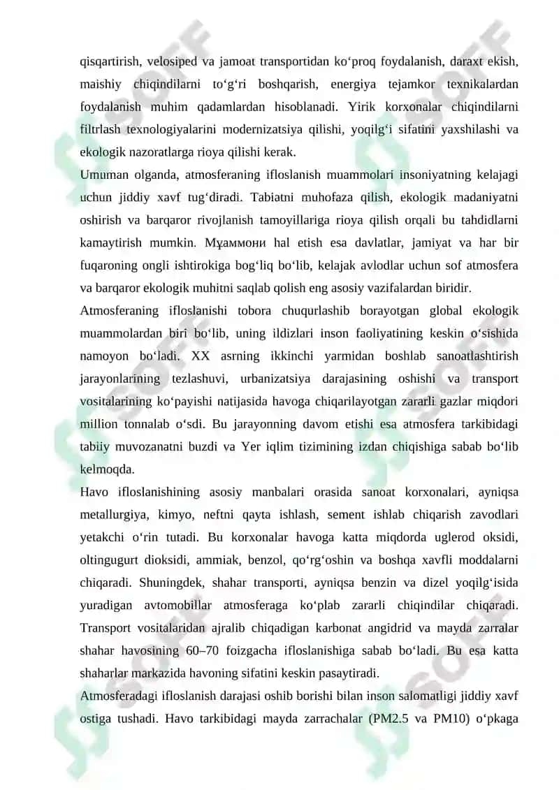 Atmosferaning ifloslanish muommolari 7