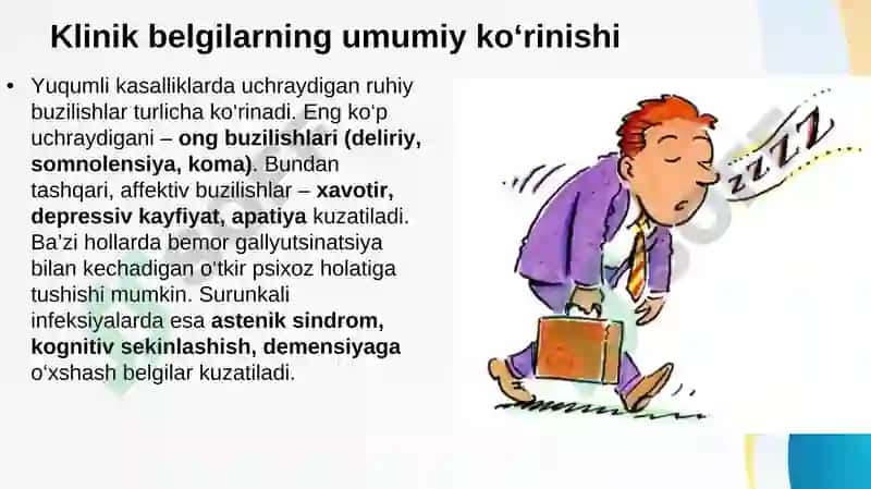 Yuqumli kasalliklarda uchraydigan ruhiy buzilishlar 7