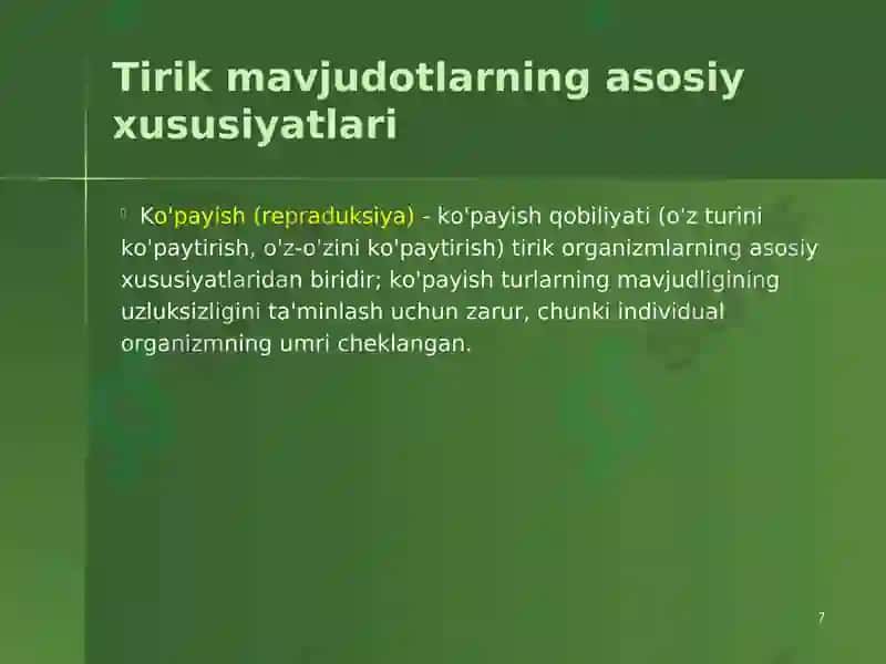 Tibbiy Biologiya 7