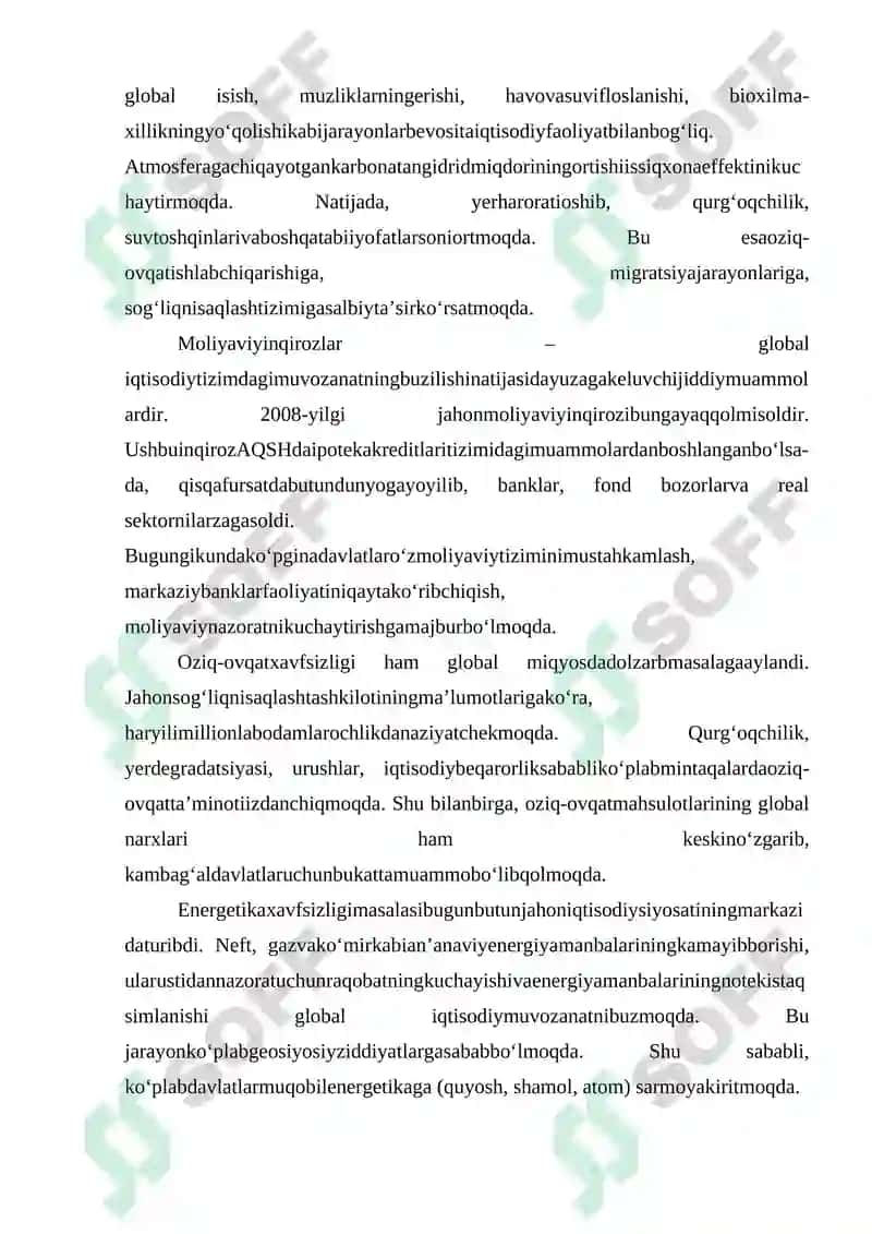 Jahonning Global Iqtisodiy Muammolari 7