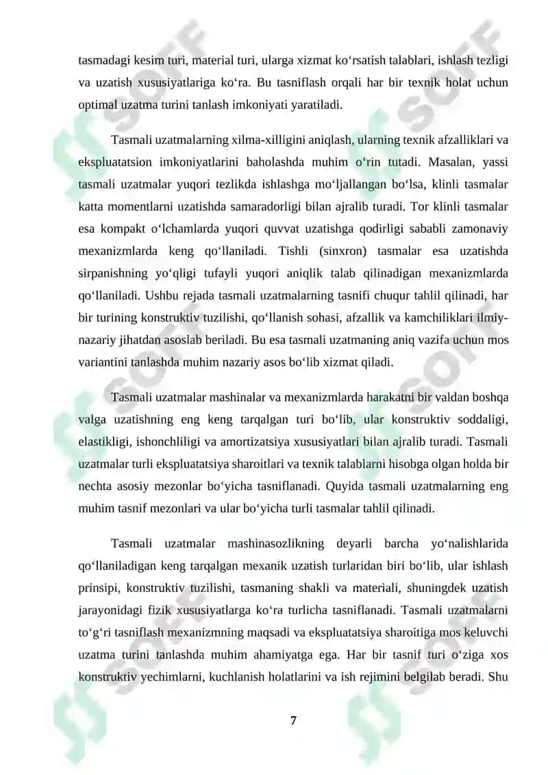TASMALI UZATMALAR VA ULARNI HISOBLASHNING NAZARIY ASOSLARI kurs ishi 7