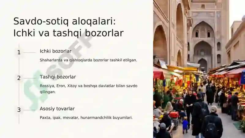 Buxoro amirligi ijtimoyi iqtisodiy hayoti 7