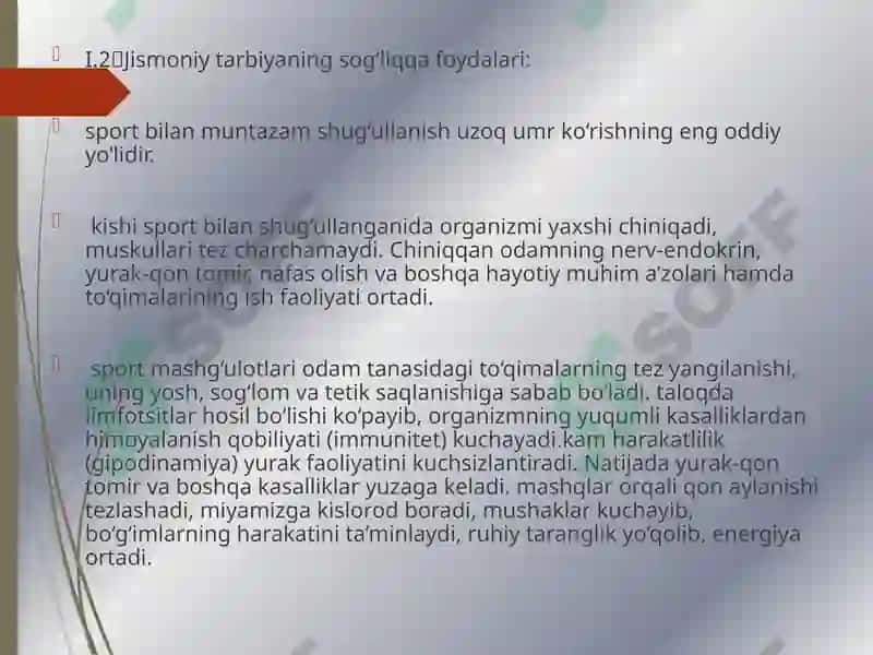 Jismoniy mashqlarning odam organizmi va rivojlanishiga ta`siri 7