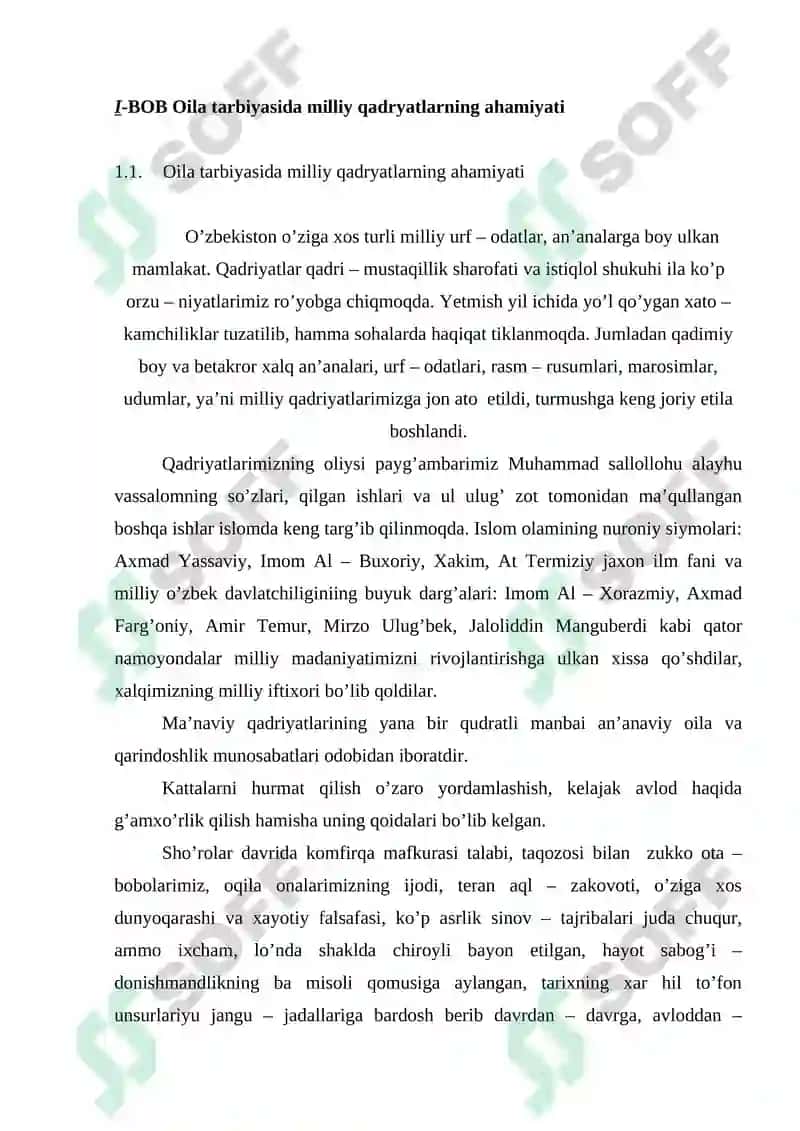 Oila tarbiyasida milliy qadryatlarning ahamiyati 7
