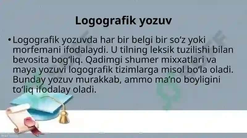 Yozuv va uning turlari 7