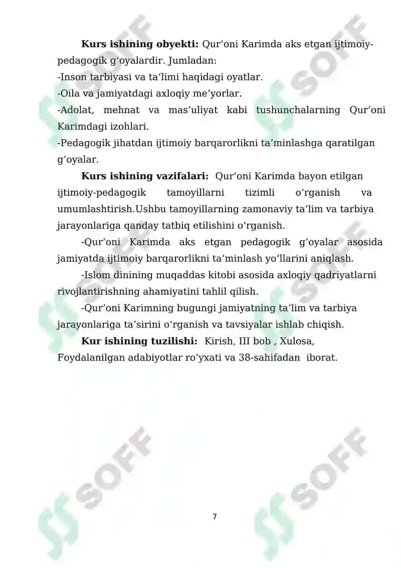 Islom dinining muqaddas kitobi Qur'oni karimda ijtimoiy-pedagogik g‘oyalar 7