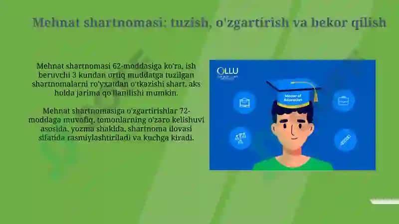 Pedagog xodimlarning huquqiy maqomi 7