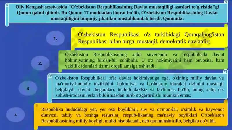 O‘zbekiston Respublikasi Mustaqiligi 7