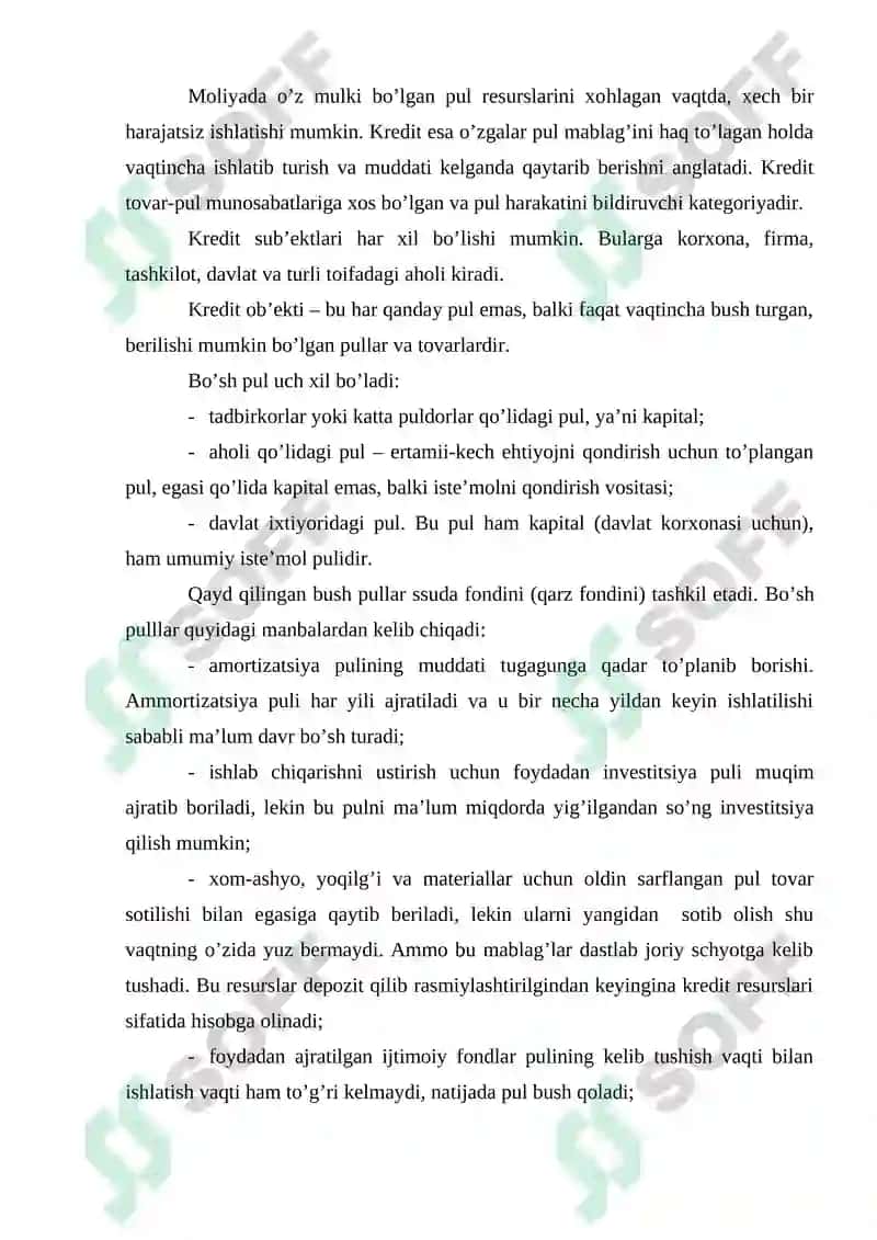 Kichik biznes moliyasi 7