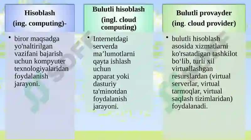 bulutli texnalogiyalar 7