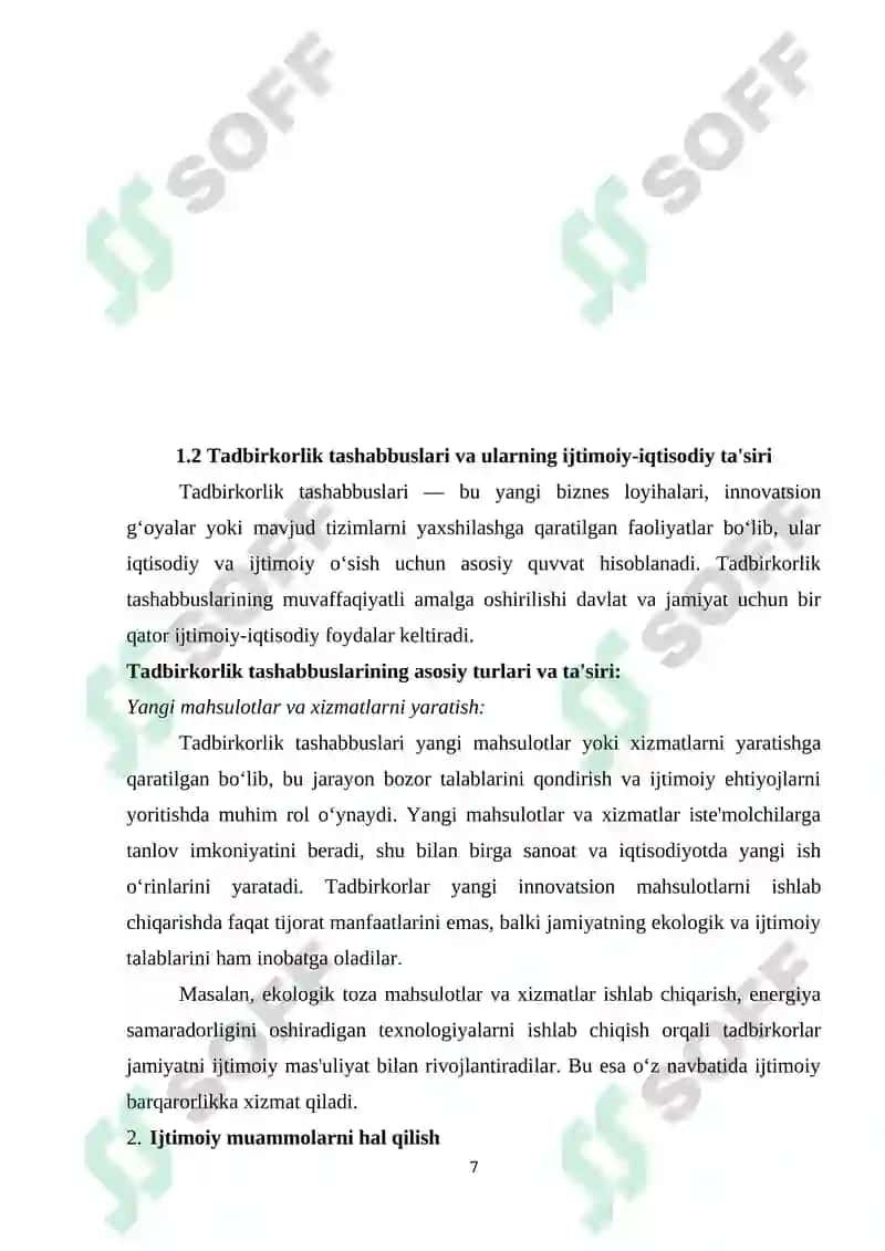 Tadbirkorlik tashabbuslarini qo‘llab-quvatlash 7
