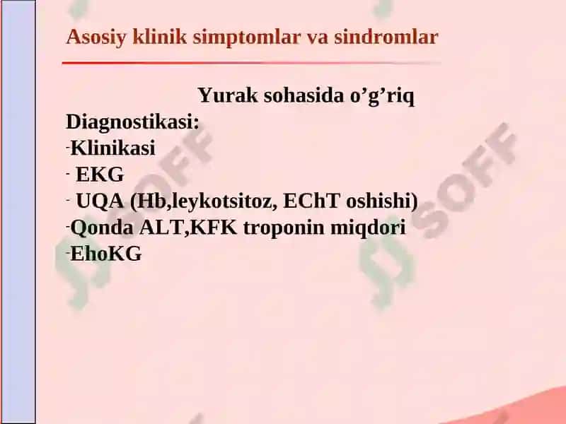 Asosiy klinik simptomlar va sindromlar 7