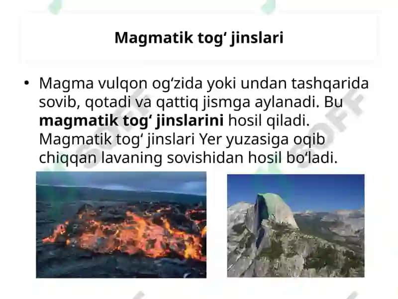 Tog‘jinslarining turlari 7