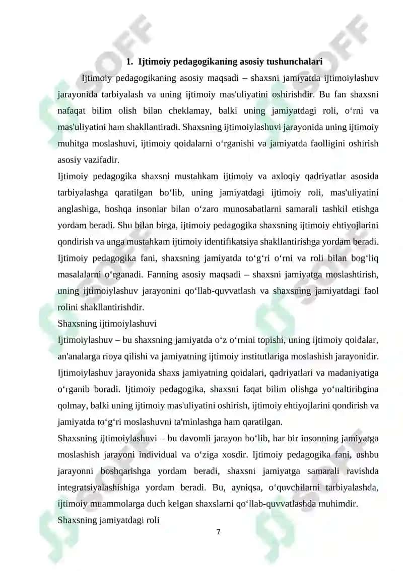 Ijtimoiy Pedagogika Fan va Amaliy Faoliyat 7