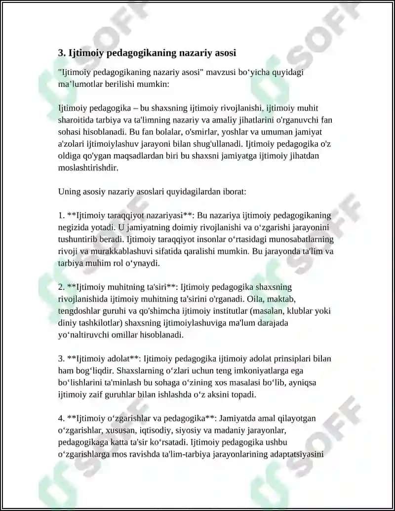 IJTIMOIY PEDOGOKIKANING TARIXI 7