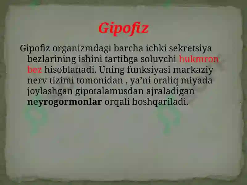Ichkisekretsiya bezlarining yosh hususiyatlari 7