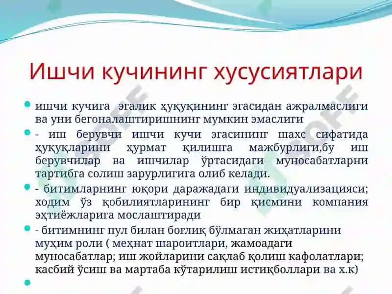 КОРХОНАНИНГ МЕҲНАТ РЕСУРСЛАРИ 7
