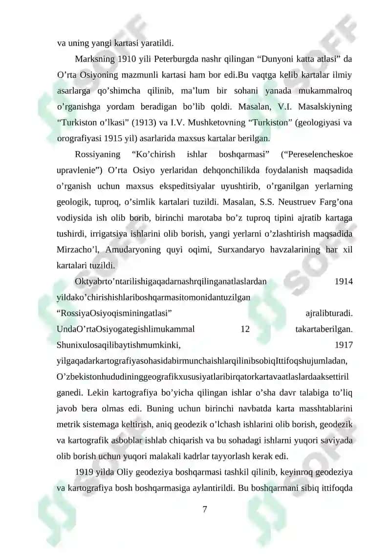 Kartografiyaning rivojlanishi 7