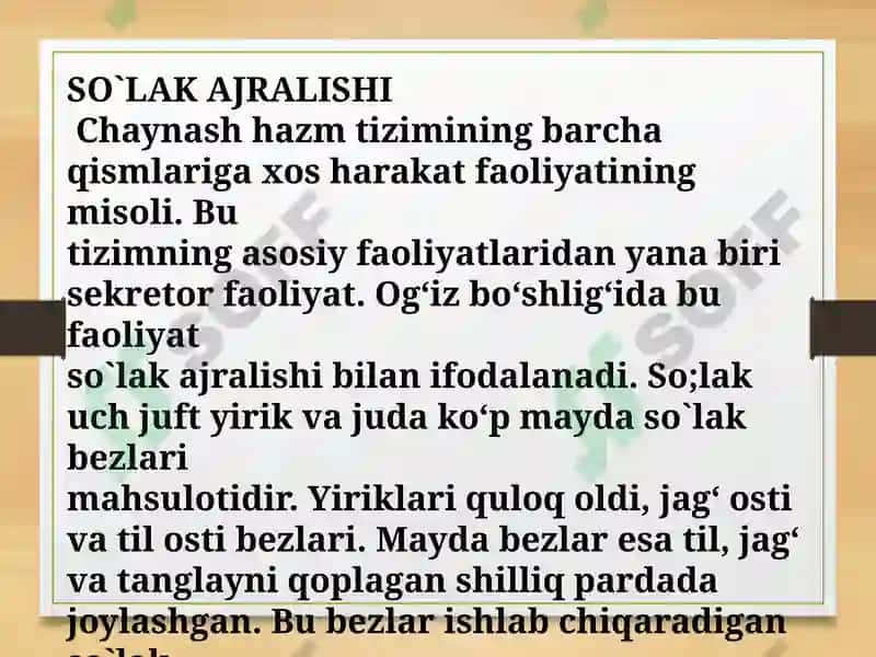 HAZM FIZIOLOGIYASI 7