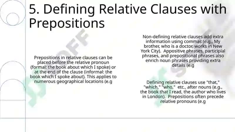 Prepositions in relative clauses 7