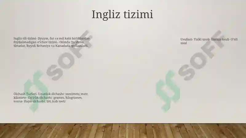 Ólchash Turlari Va Usullari 7