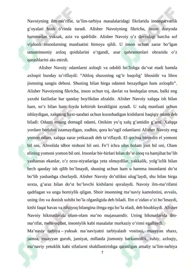 Navoiy asarlarida axloqiy tarbiya masalalari 7