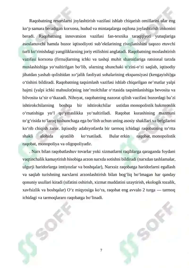 Raqobatning mohiyati va obyektiv asoslari 7