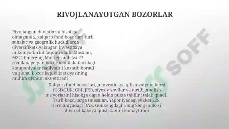 Xalqaro fond bozorlari 7