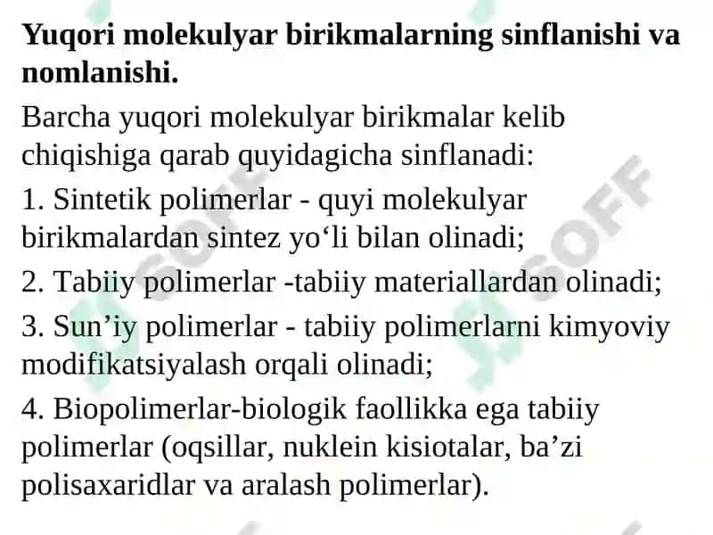 Yuqorimolekulyar birikmalar 7