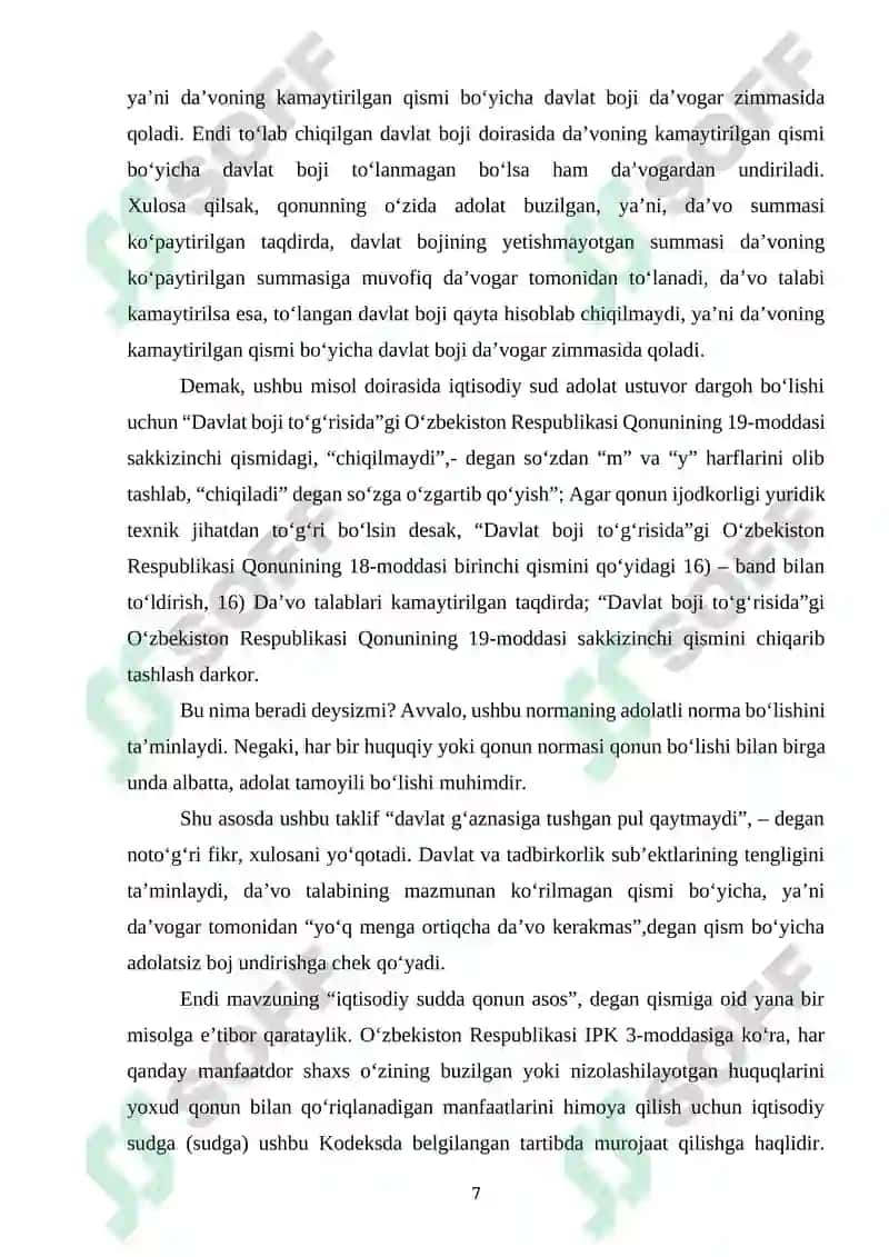 ADOLATSIZ HUKM, HAL QILUV QARORI, AJRIM YOKI QAROR CHIQARISHNING JINOIY-HUQUQIY XUSUSIYATLARI 7