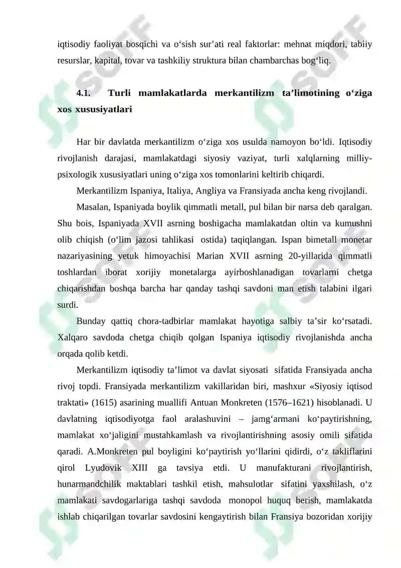 MERKANTILIZM IQTISODIY TA’LIMOTI 7