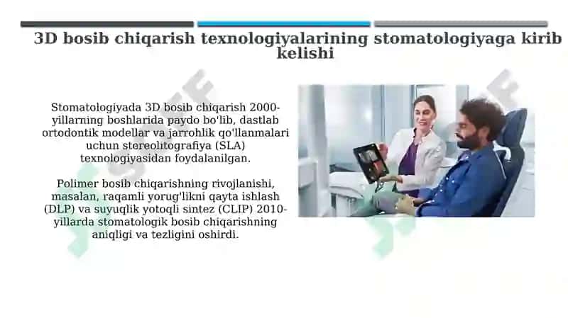 Stomatologiyada raqamli texnologiyalar tarixi 7