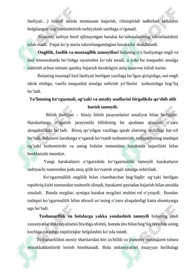 Maktabgacha ta’lim yo’nalishi (kechki) guruh talabasi 7
