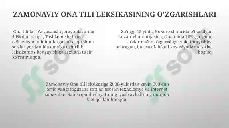 Ona tilining lugʻatshunoslik boʻlimi 7