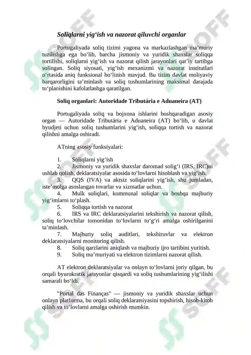 Portugaliya soliq tizimi 7