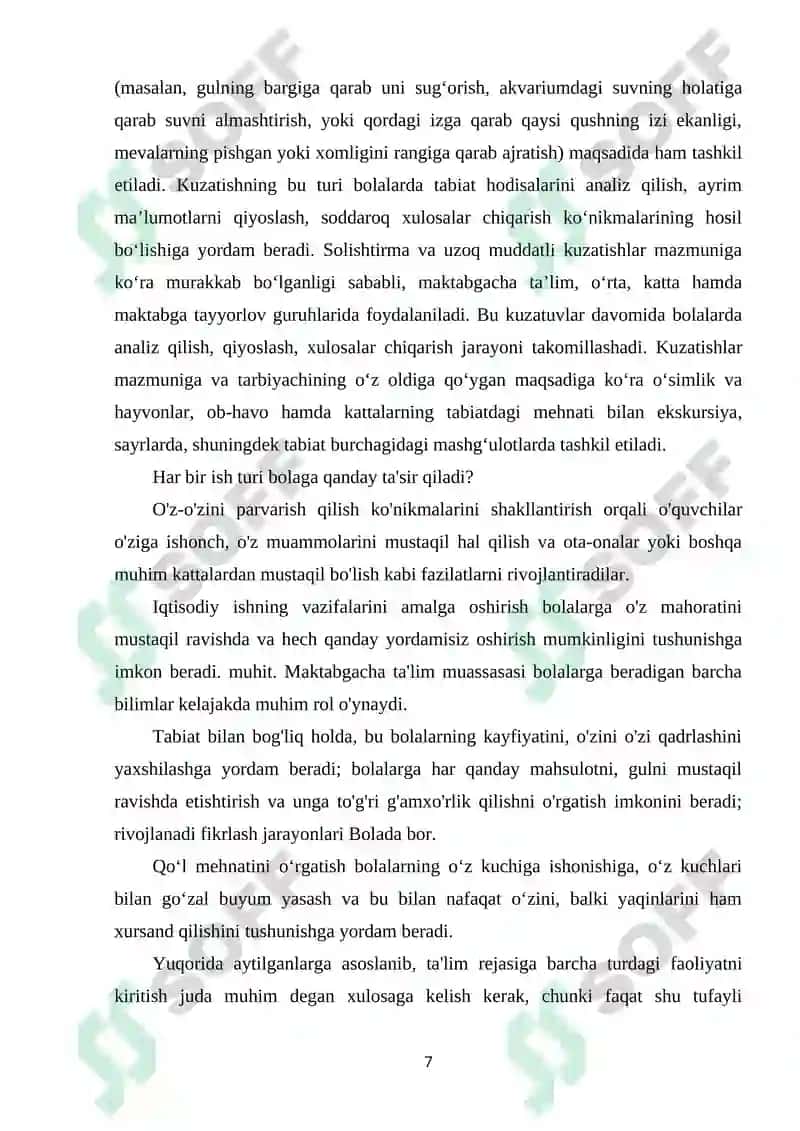 BOLALARNI TABIAT BILAN TANISHTIRISH METODLARI. 7