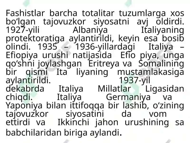 1918 – 1939-YILLARDA ITALIYA VA ISPANIYA 7