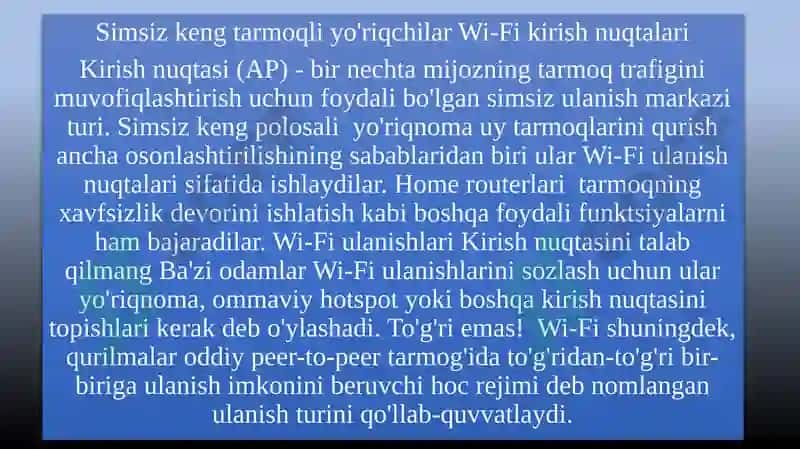 Wi-Fi texnologiyasi 7