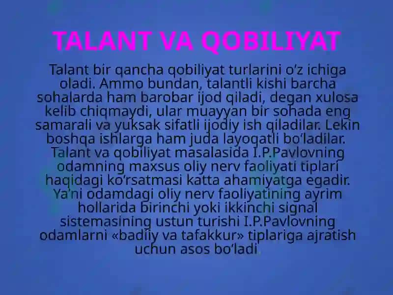 Qobiliyat 7