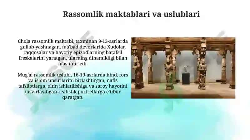 O'rta asr Hindiston va Pokiston san'ati 7