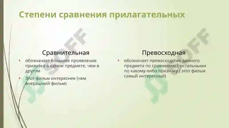 Имя прилагательное 7