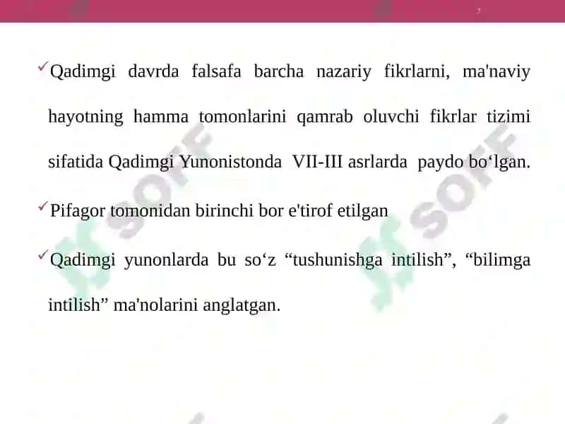 Falsafavauning jamiyathayotidagi roli 7