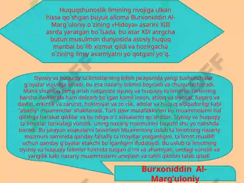 Islomtalimoti rivojlanishi 7