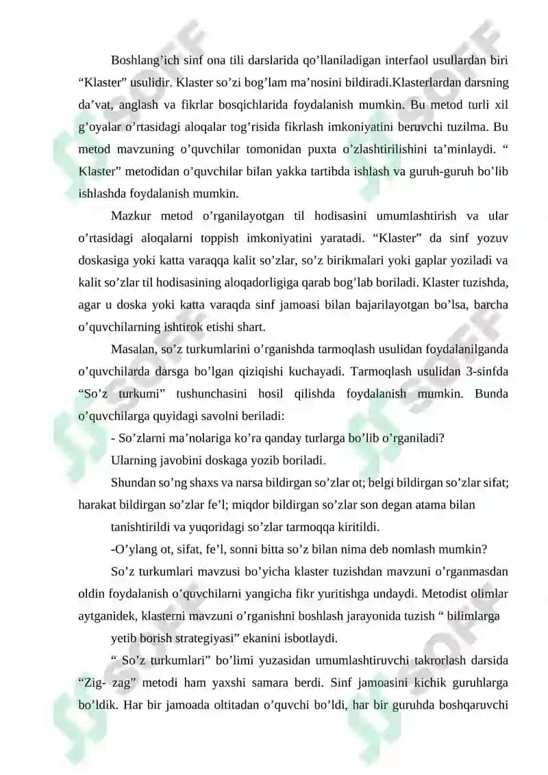 Sifat so'z turkumini o'rganish jarayonida o'quvchilar nutqini o'stirish 7